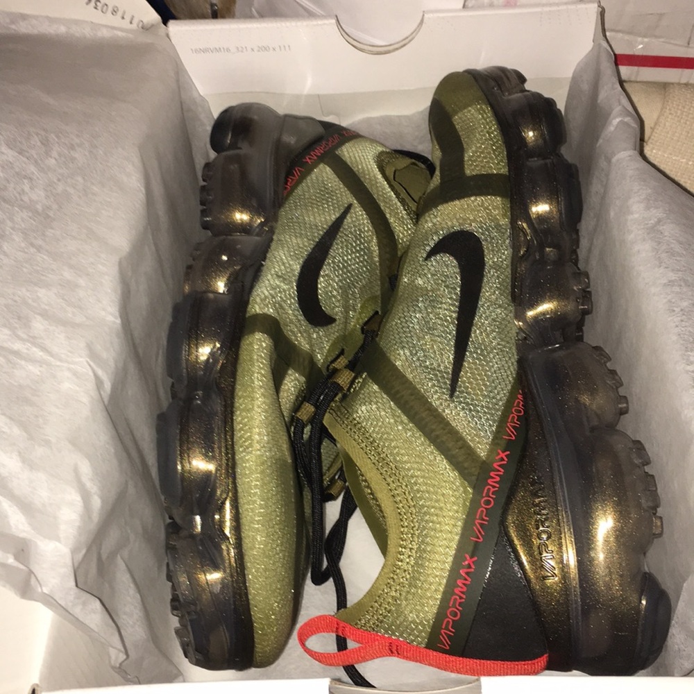 Nike Air Vapormax Camo Sneakers NWT Men’s 8.5 - Picture 3 of 6